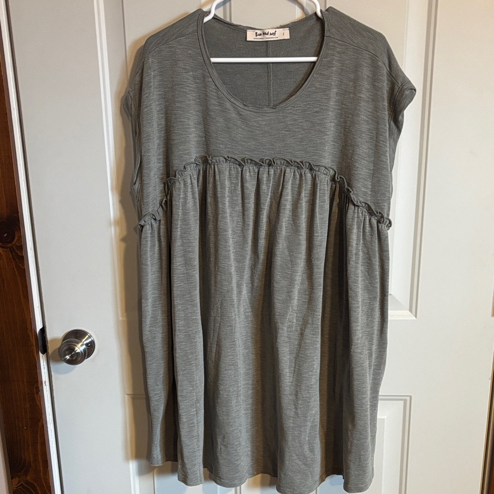 Three Bird Nest Gray Midi Dress